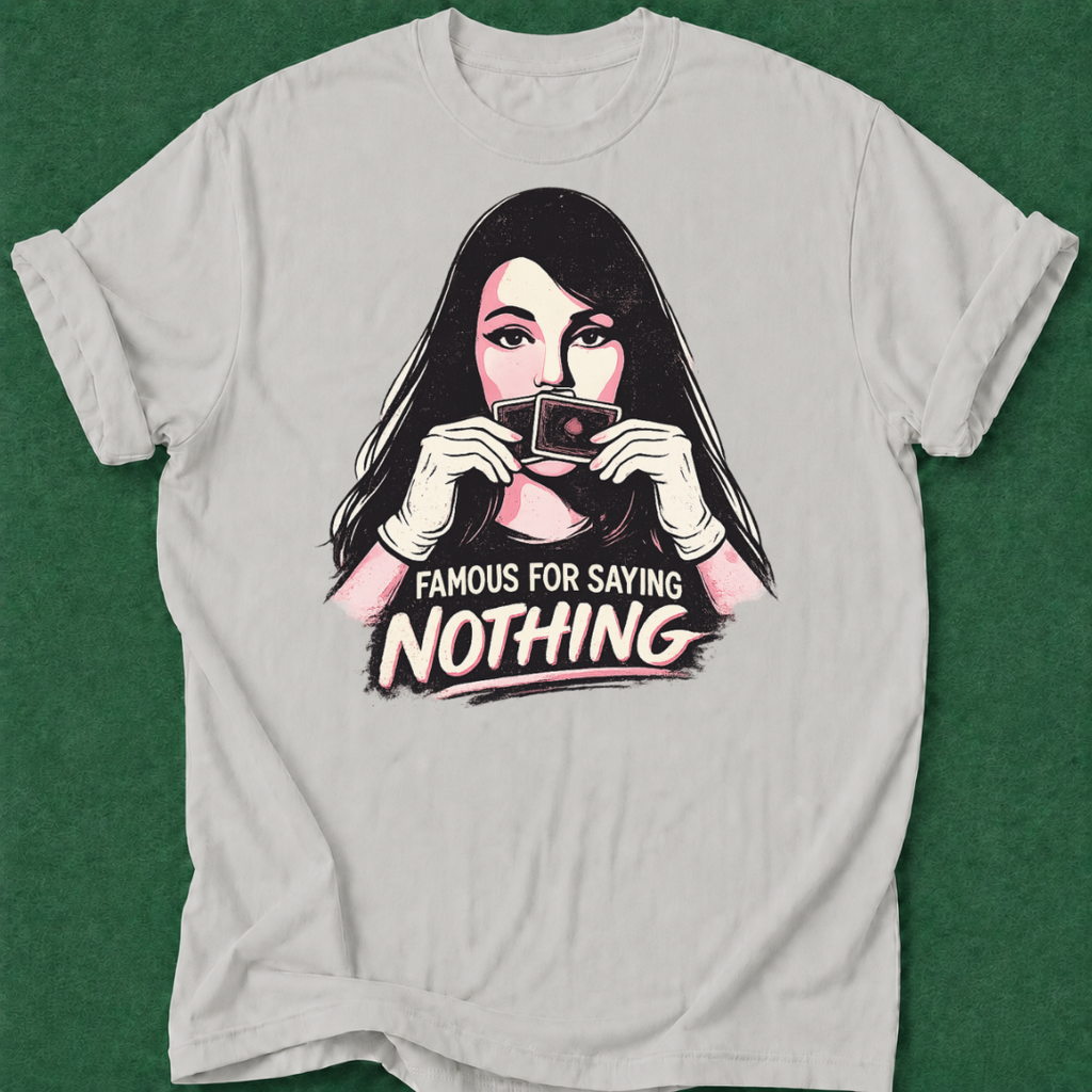Famous for Saying Nothing T‑Shirt